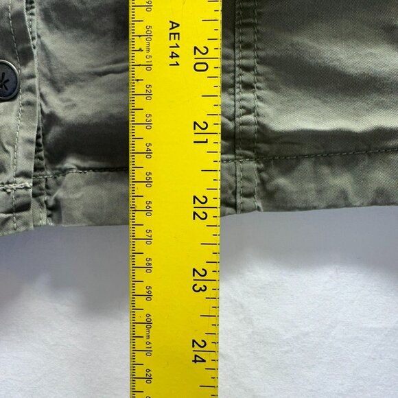 Nukus Green Utility Jacket Women Size Small Full Button Up Multiple Pockets - Picture 4 of 8